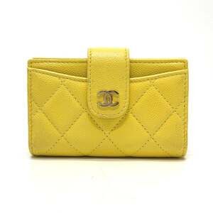 CHANEL Authentic Yellow Wallet
